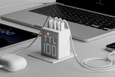 It's Both a Charger And a Work of Art! SHARGE 100w 140w Dot Matrix Screen GaN charger